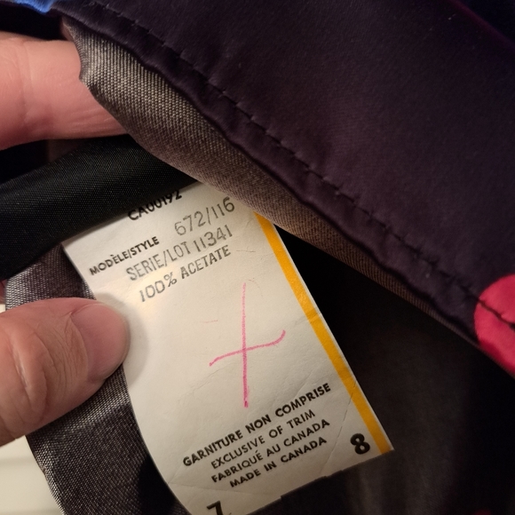 90s deadstock Black polka-dot camisole - Picture 4 of 4